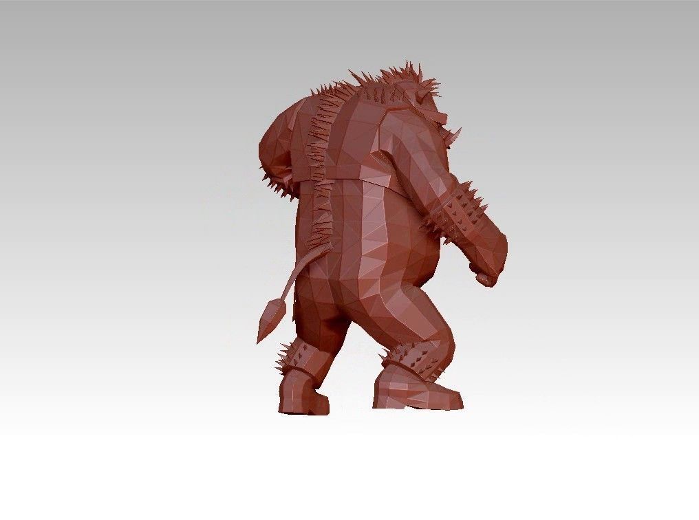 Orge Monster low poly  troll Low-poly 3D model_8