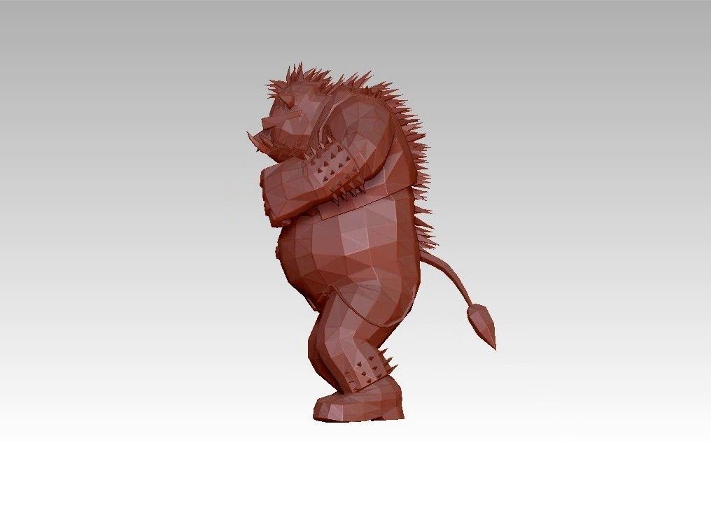 Orge Monster low poly  troll Low-poly 3D model_15