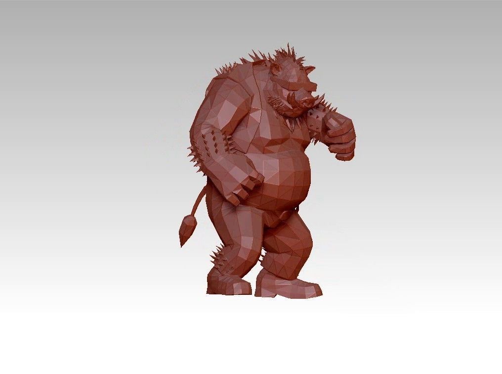 Orge Monster low poly  troll Low-poly 3D model_4