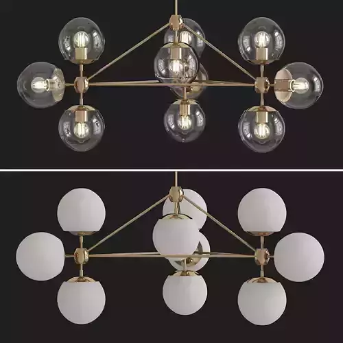 3-Sided modo chandelier