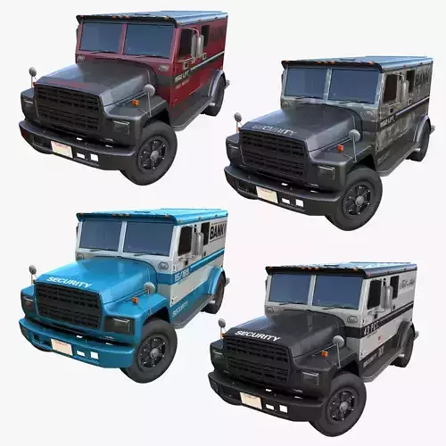 American armored security truck