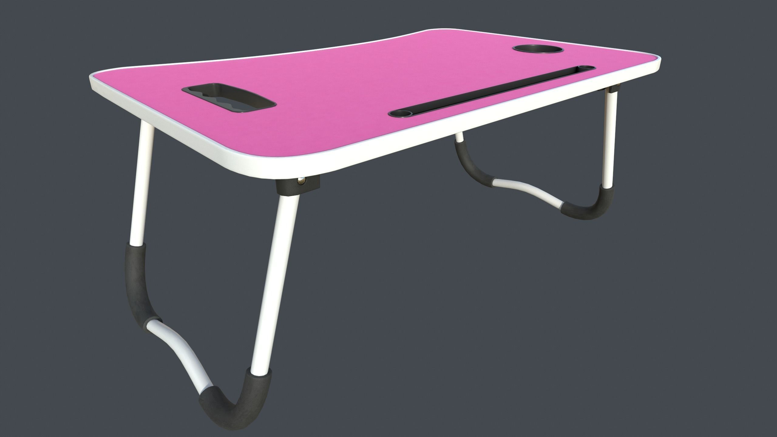 Foldable Bed Table Low-poly 3D model_6