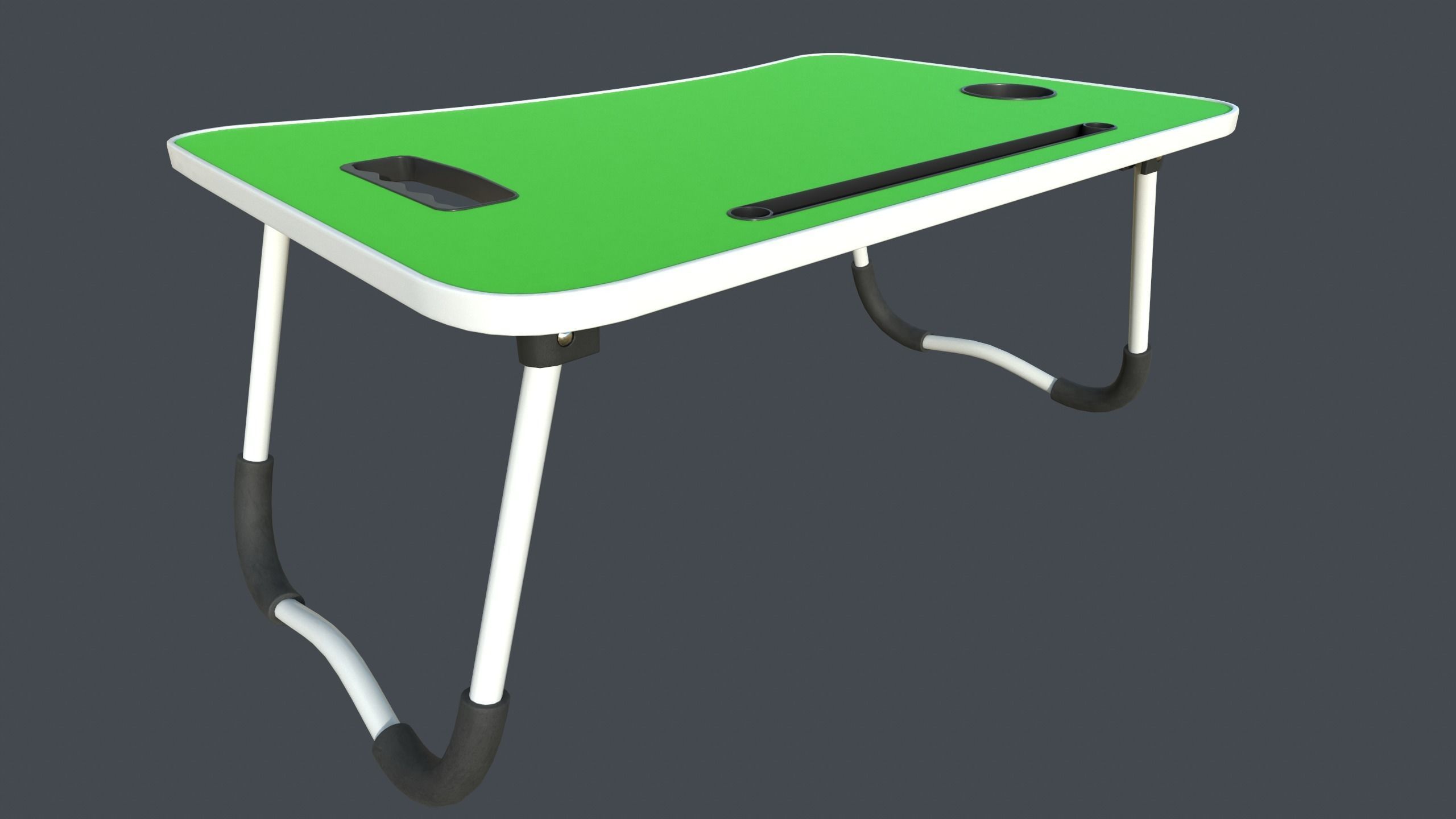 Foldable Bed Table Low-poly 3D model_5