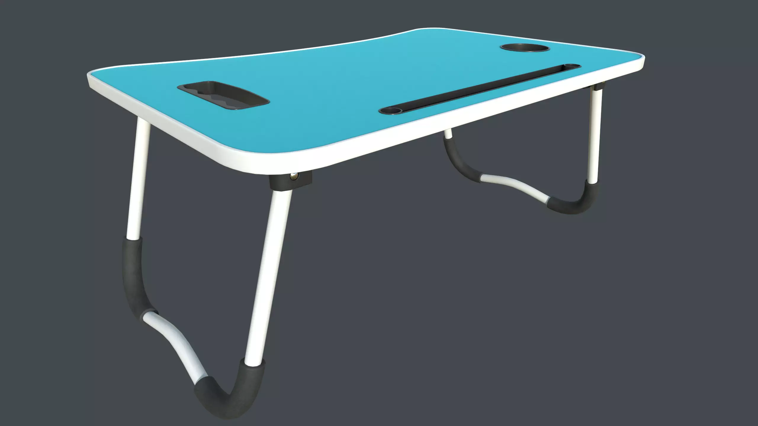 Foldable Bed Table Low-poly 3D model_0