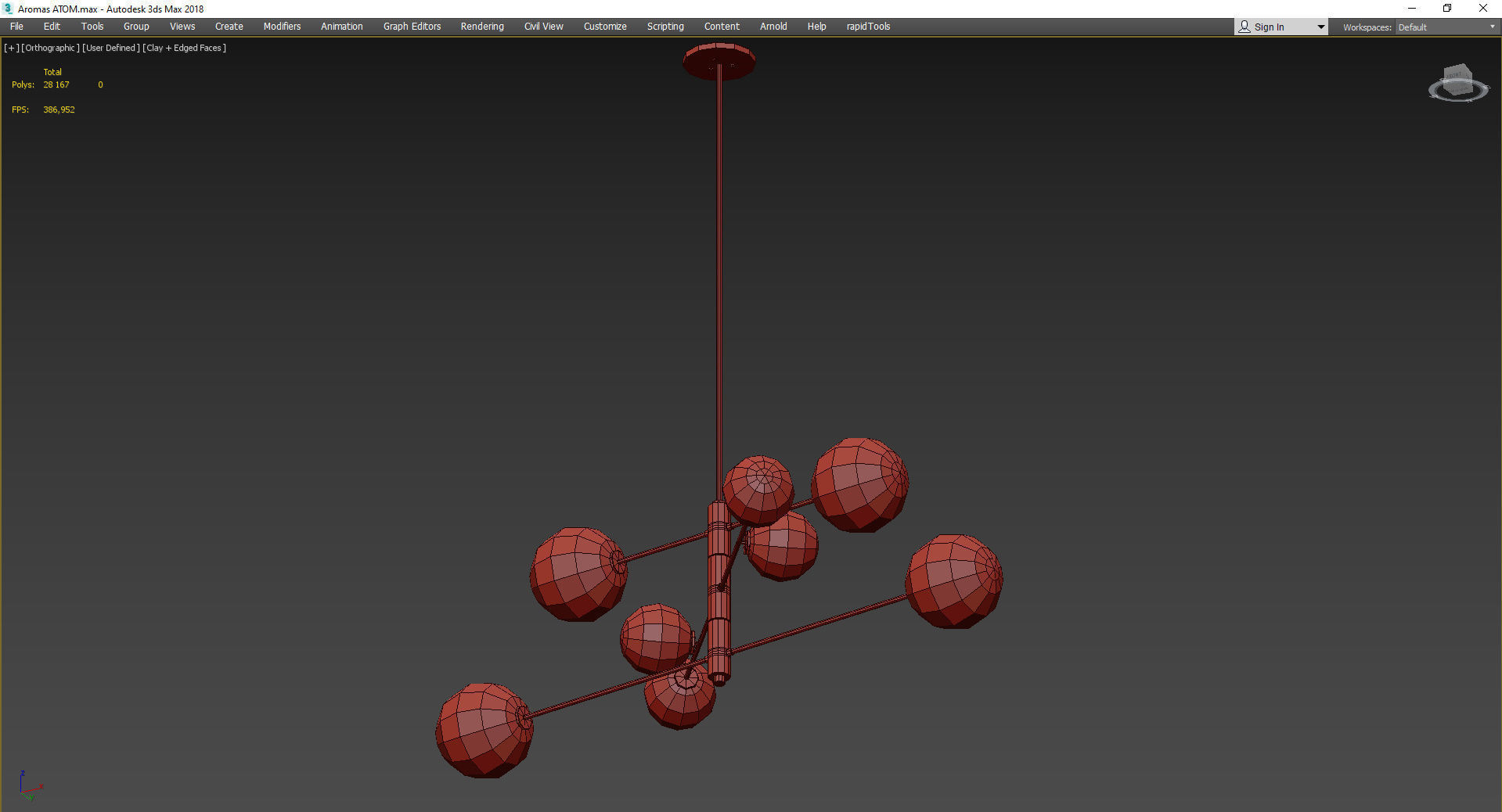 Aromas ATOM Low-poly 3D model_3