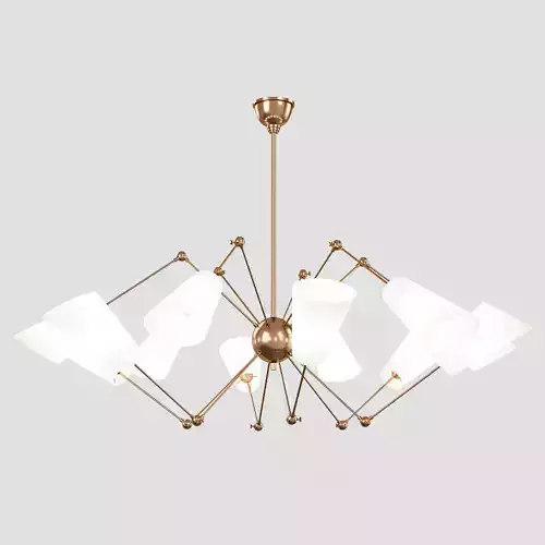 Hudson Valley Buckingham 54 Wide Aged Brass Chandelier