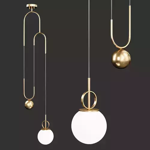 Cradle Brass mid century pulley