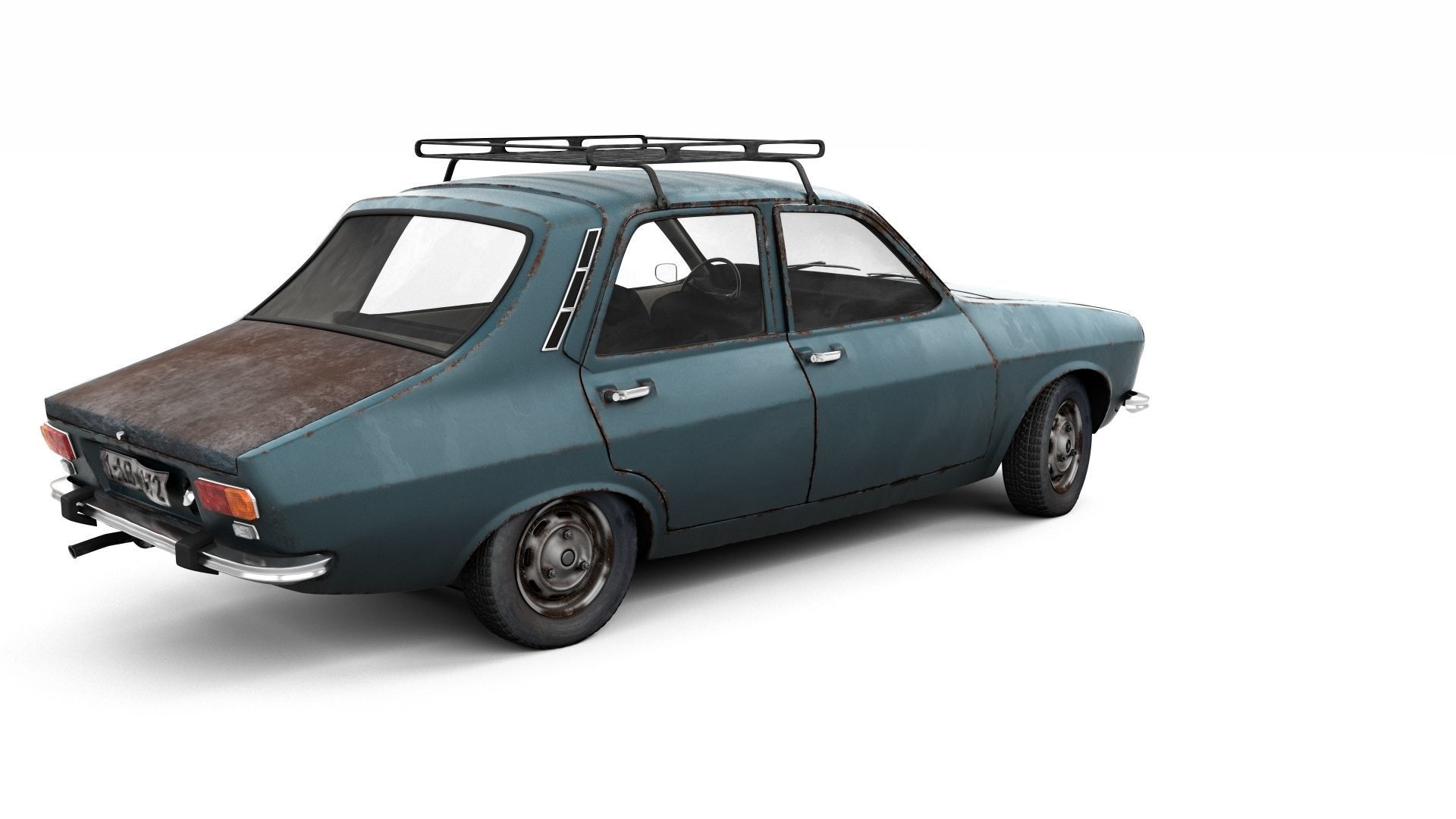 Rusty Dacia 1300 3D model_6