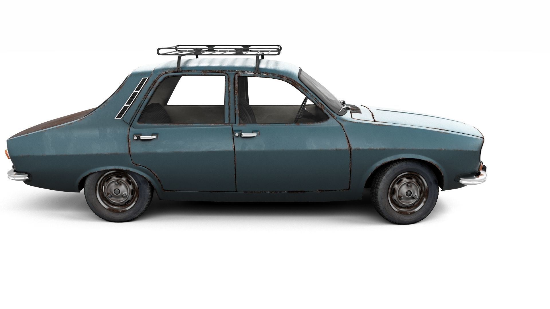 Rusty Dacia 1300 3D model_7