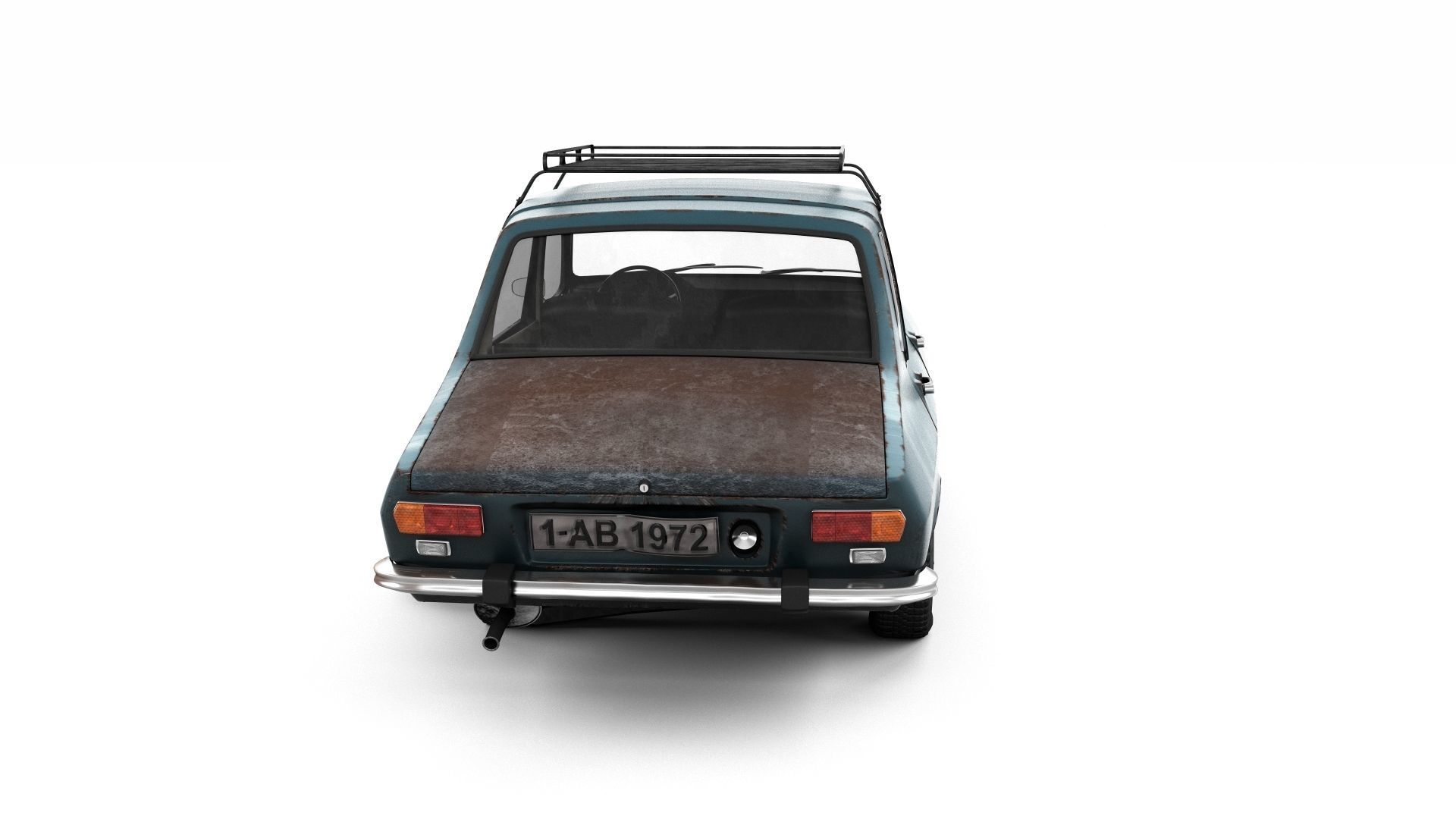 Rusty Dacia 1300 3D model_5