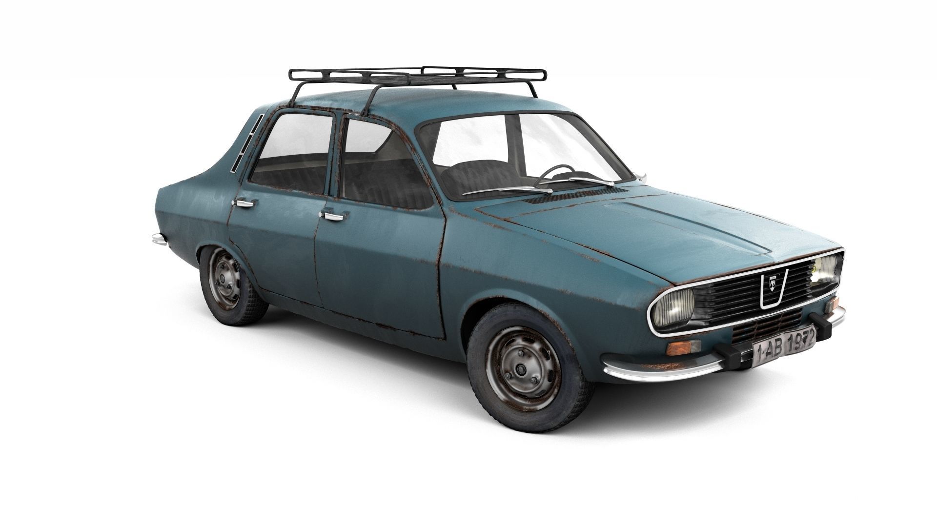 Rusty Dacia 1300 3D model_8
