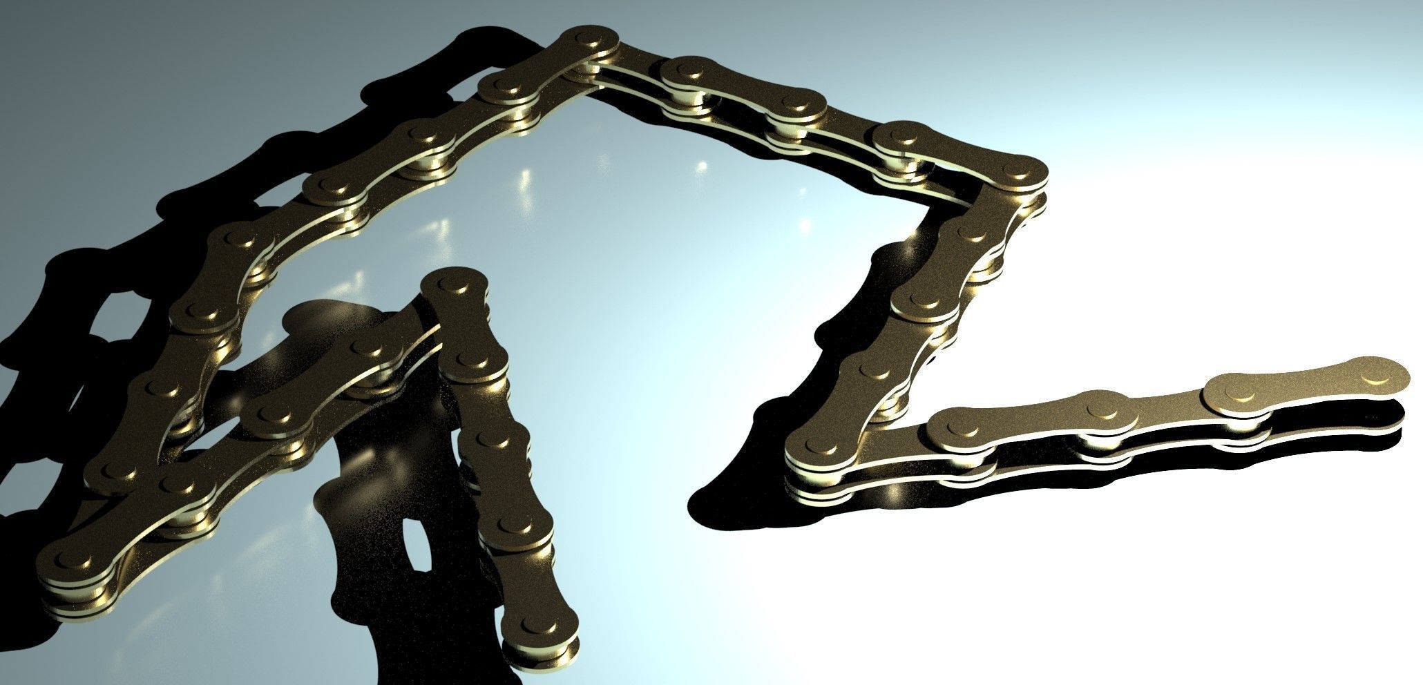 Bicycle chain 3D model_4