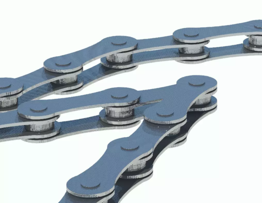 Bicycle chain 3D model_0