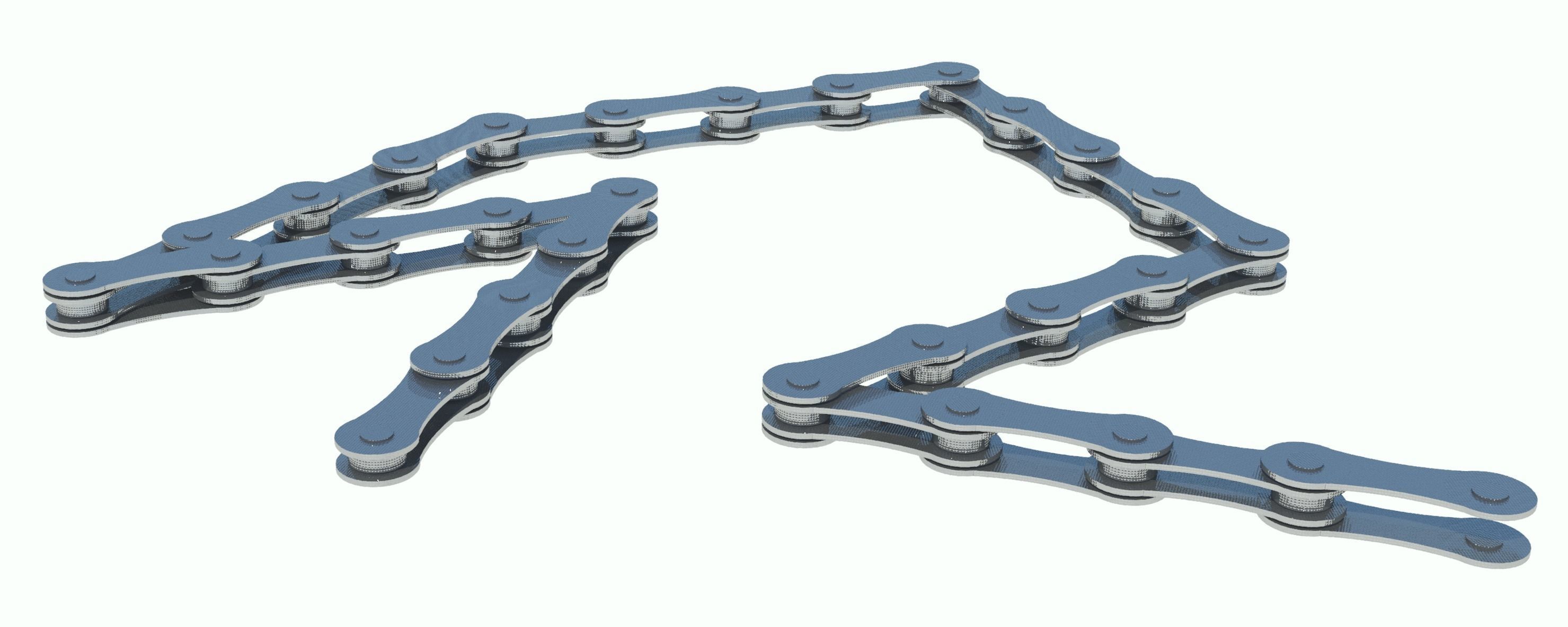 Bicycle chain 3D model_1