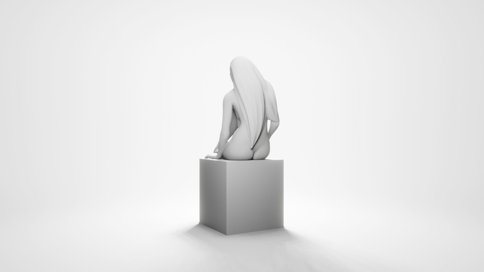 Woman sitting 9 3D print model_8