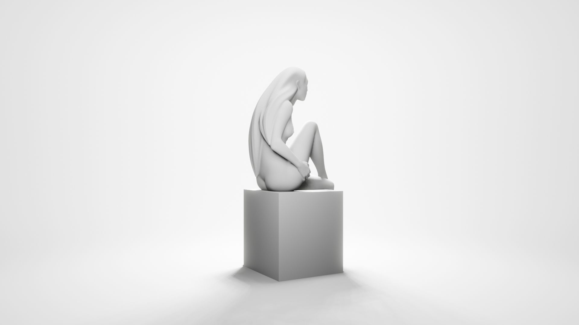 Woman sitting 9 3D print model_11