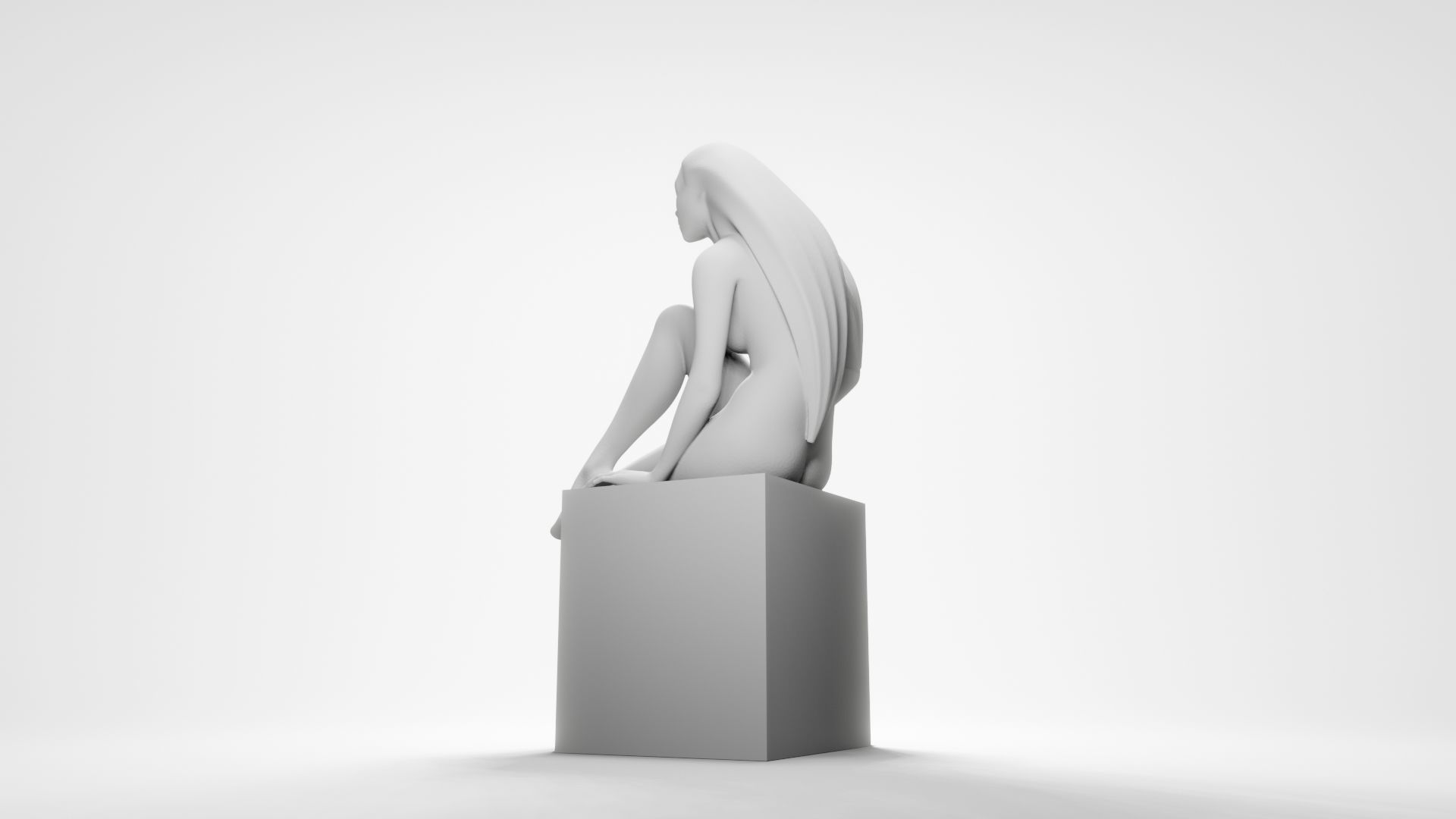 Woman sitting 9 3D print model_16