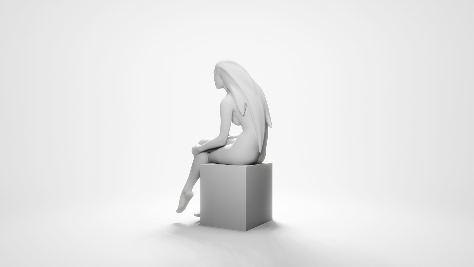 Woman sitting 11 3D print model_7