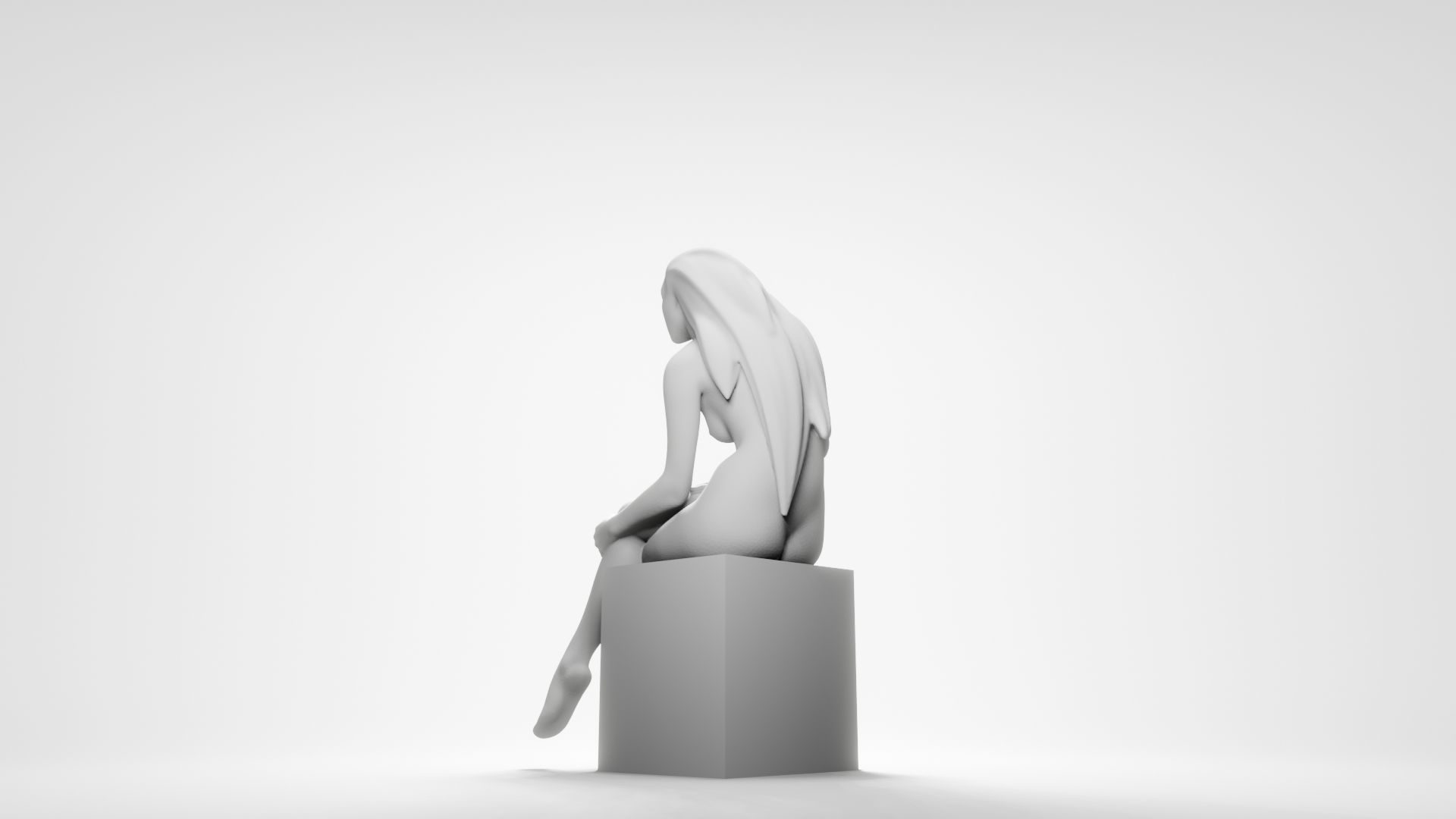 Woman sitting 11 3D print model_16