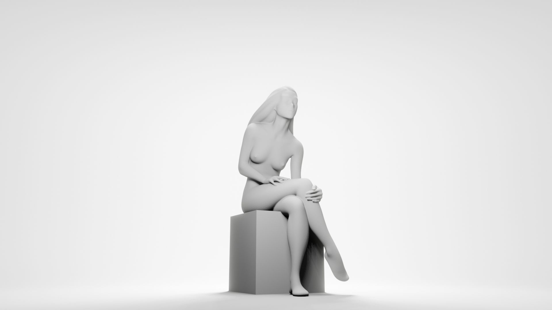 Woman sitting 11 3D print model_15