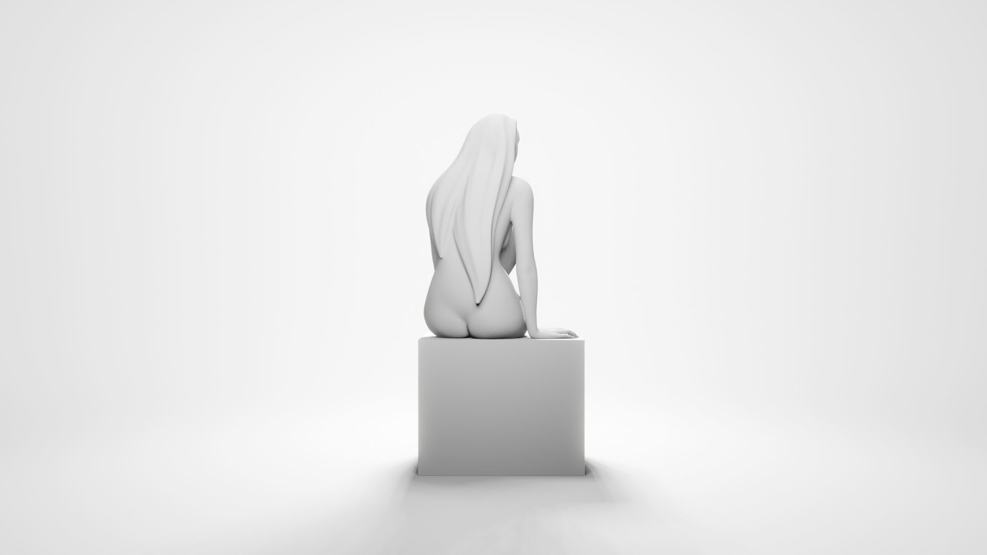 Woman sitting 12 3D print model_9
