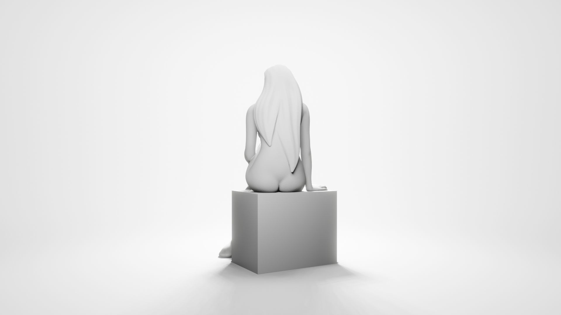 Woman sitting 12 3D print model_8