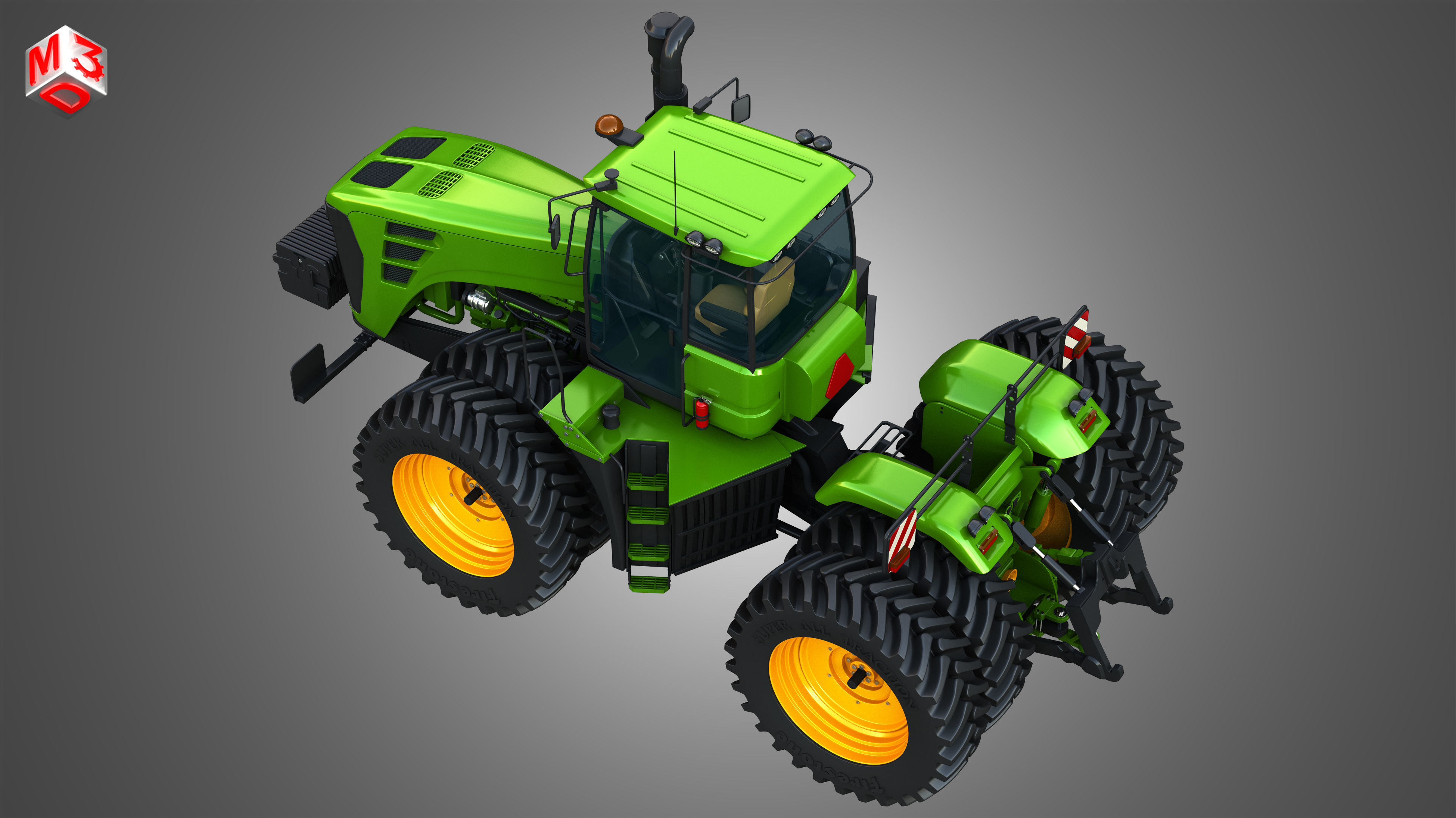 9230 Articulated Tractor 3D model_21