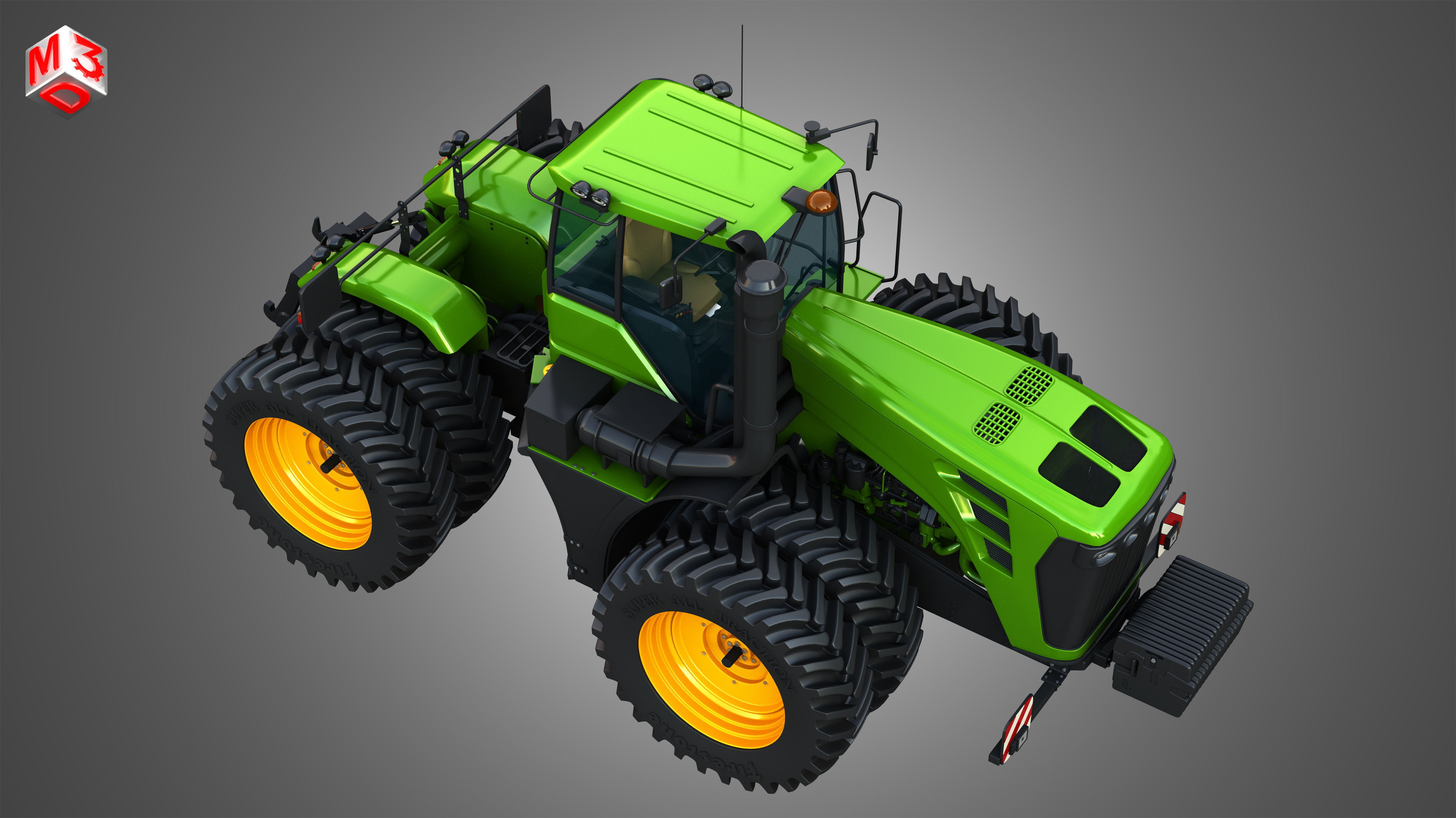 9230 Articulated Tractor 3D model_20