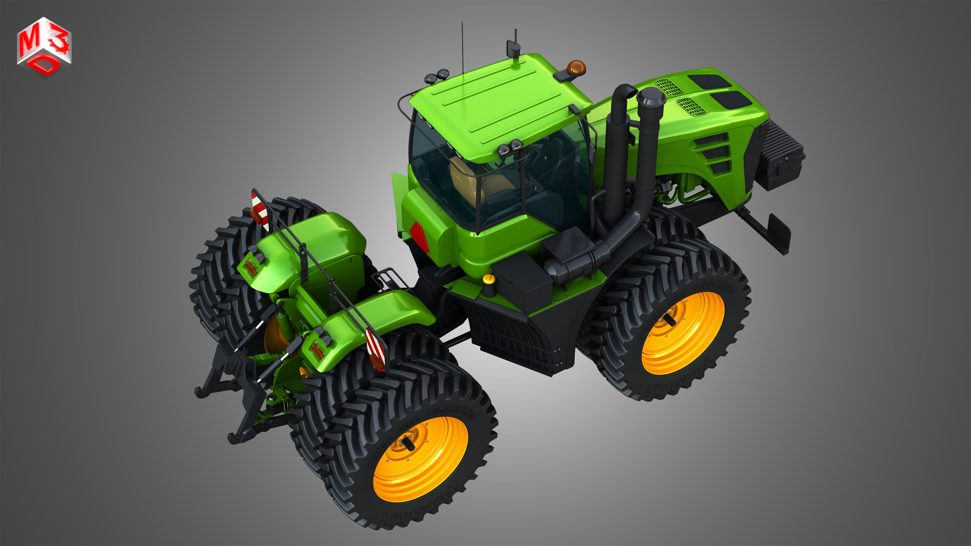9230 Articulated Tractor 3D model_19