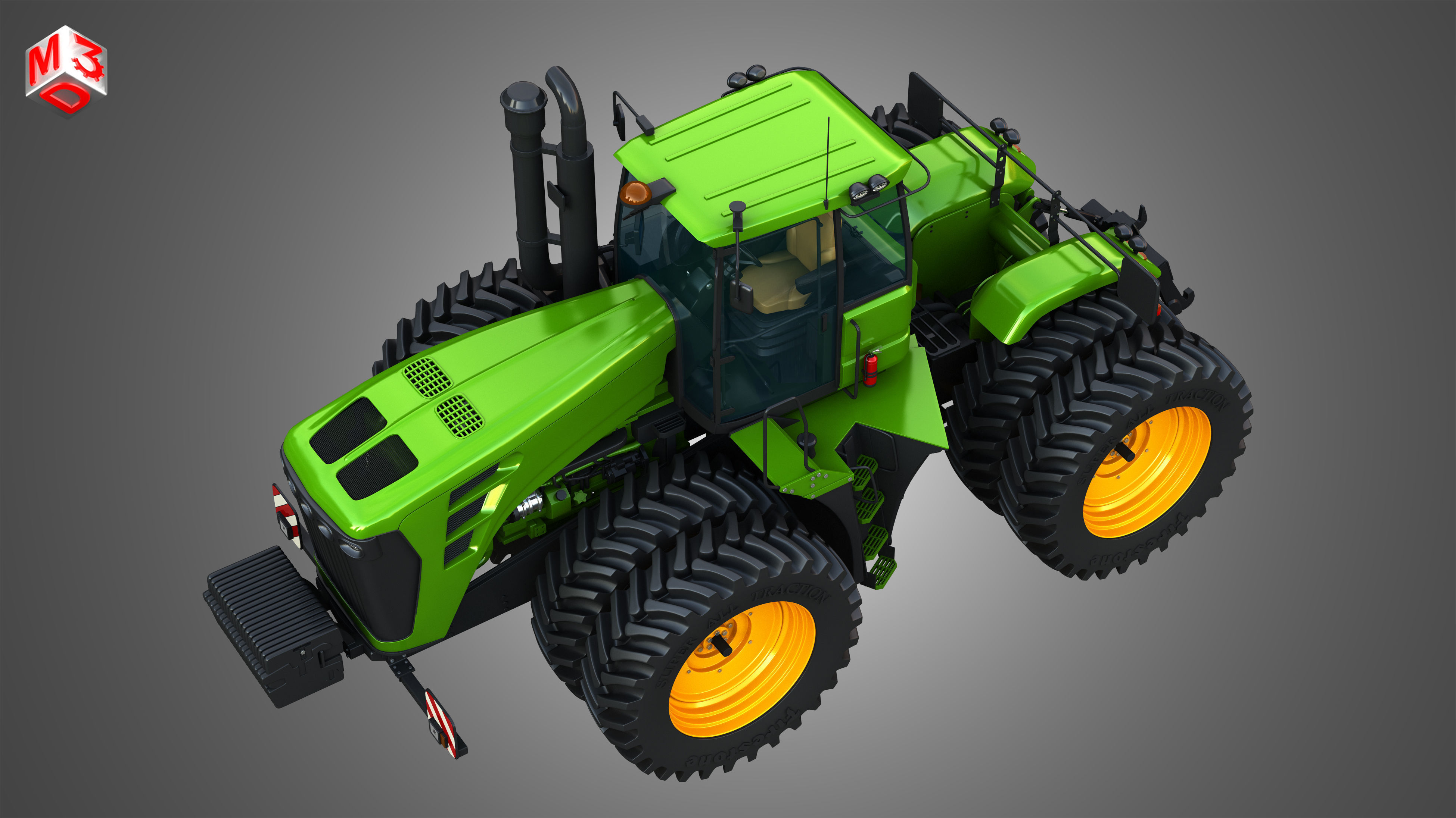9230 Articulated Tractor 3D model_18