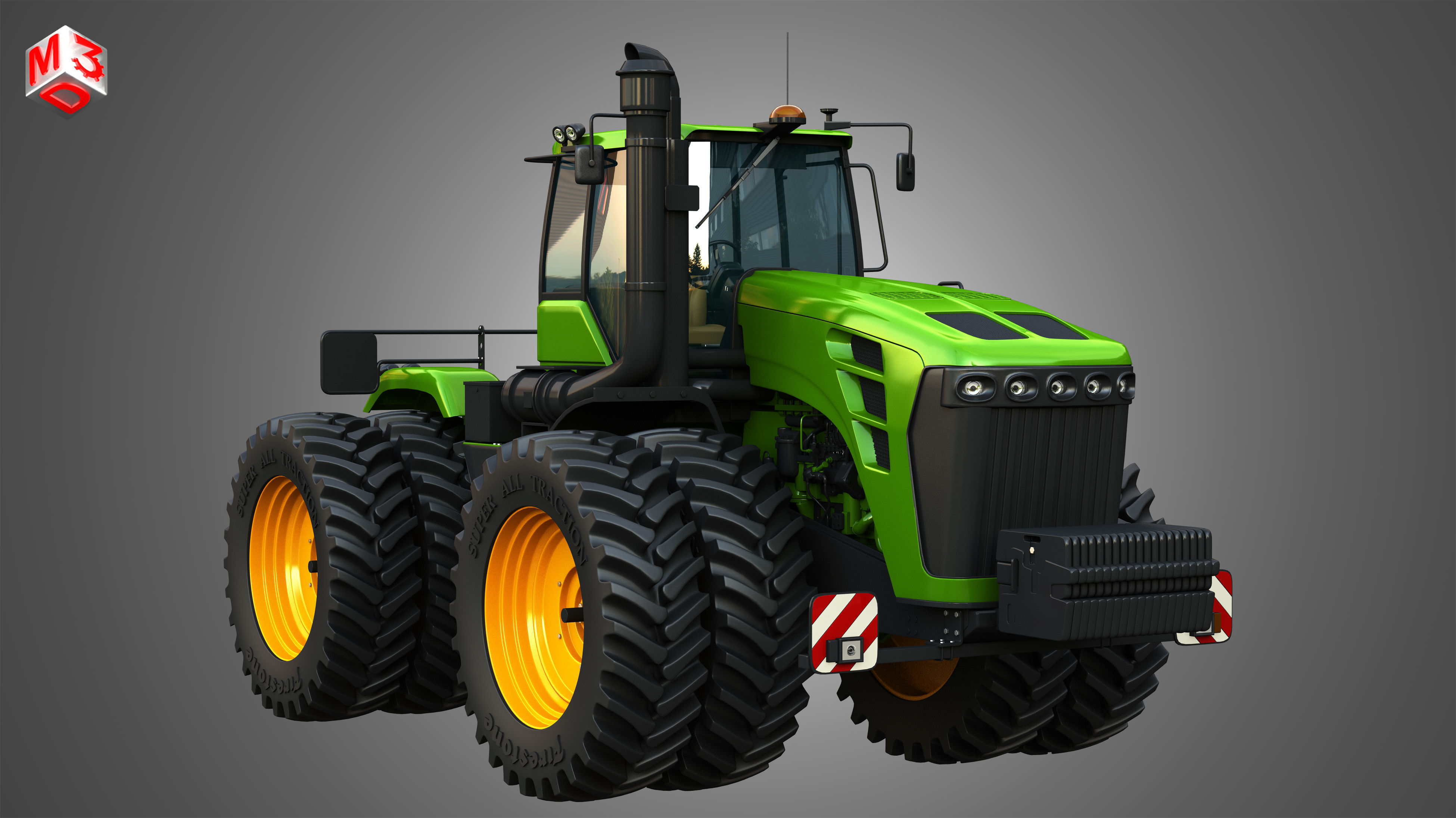 9230 Articulated Tractor 3D model_12