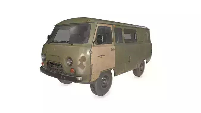 UAZ 3909 Low-poly 3D model