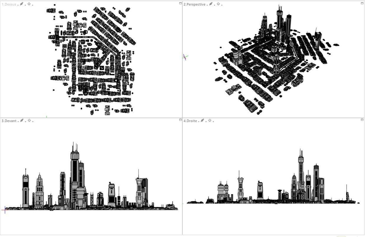SCI-FI CITY FUTURISTIC  Low-poly 3D model_14