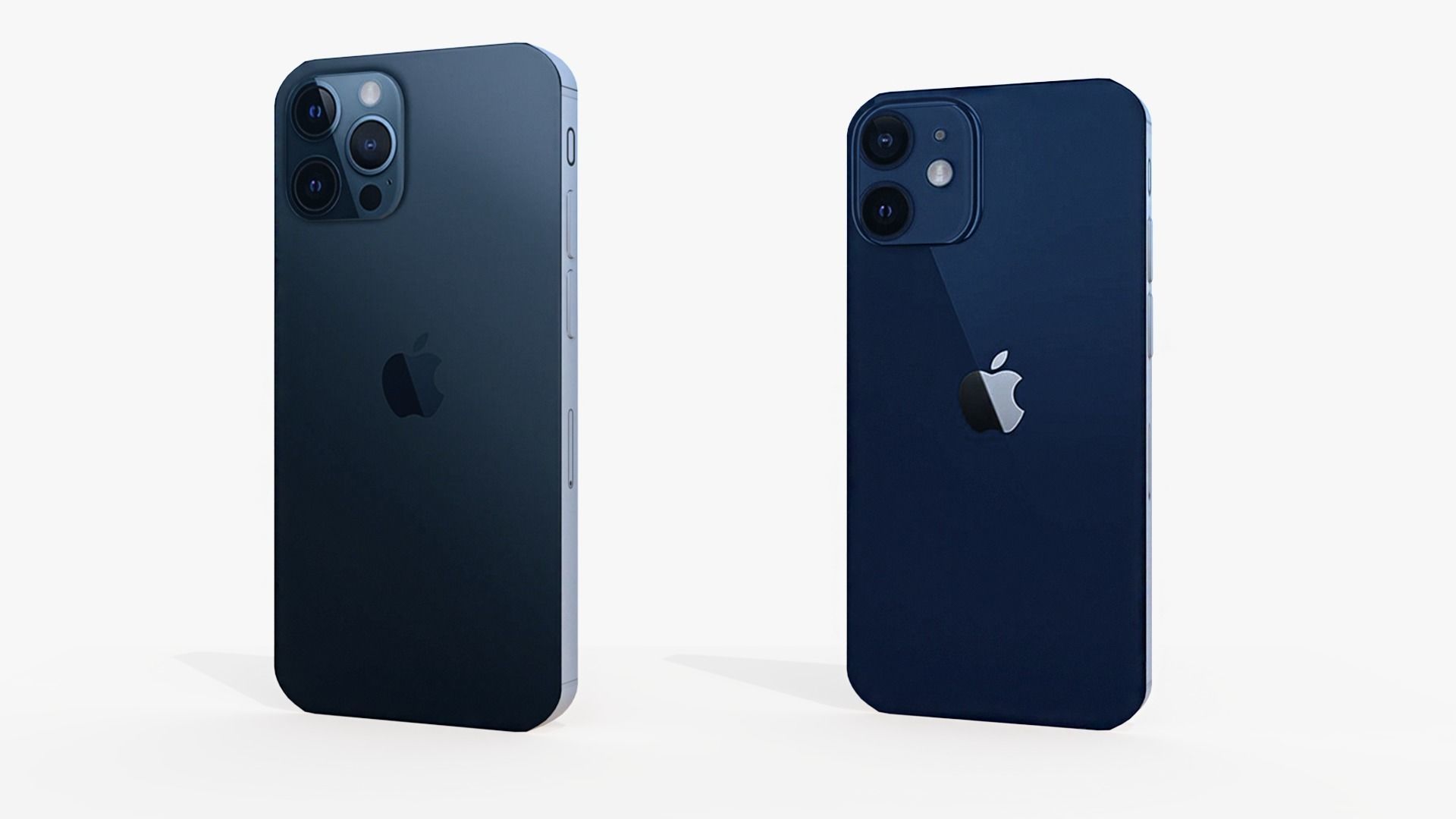 iPhone 12 and 12 Pro Low-poly 3D model_2