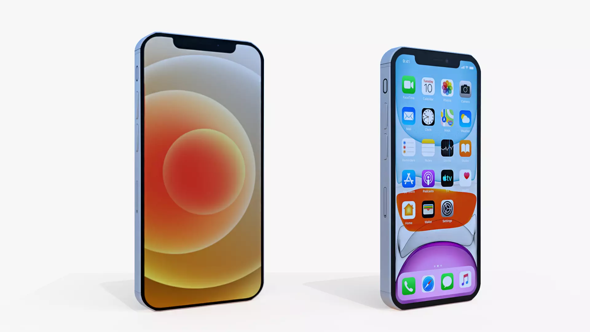 iPhone 12 and 12 Pro Low-poly 3D model_0