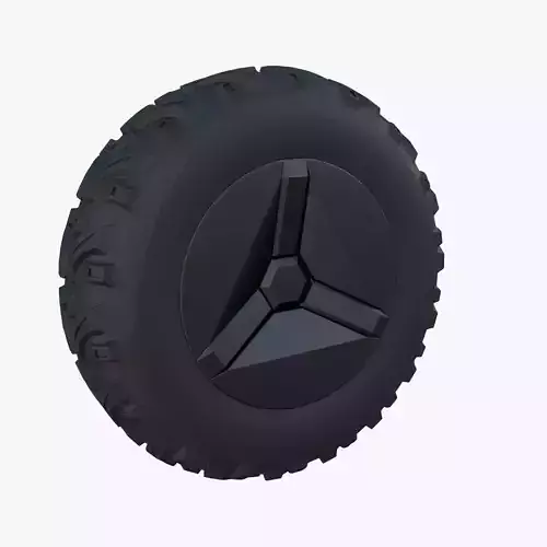 Tesla Cyberquad ATV Wheel 1 3D model