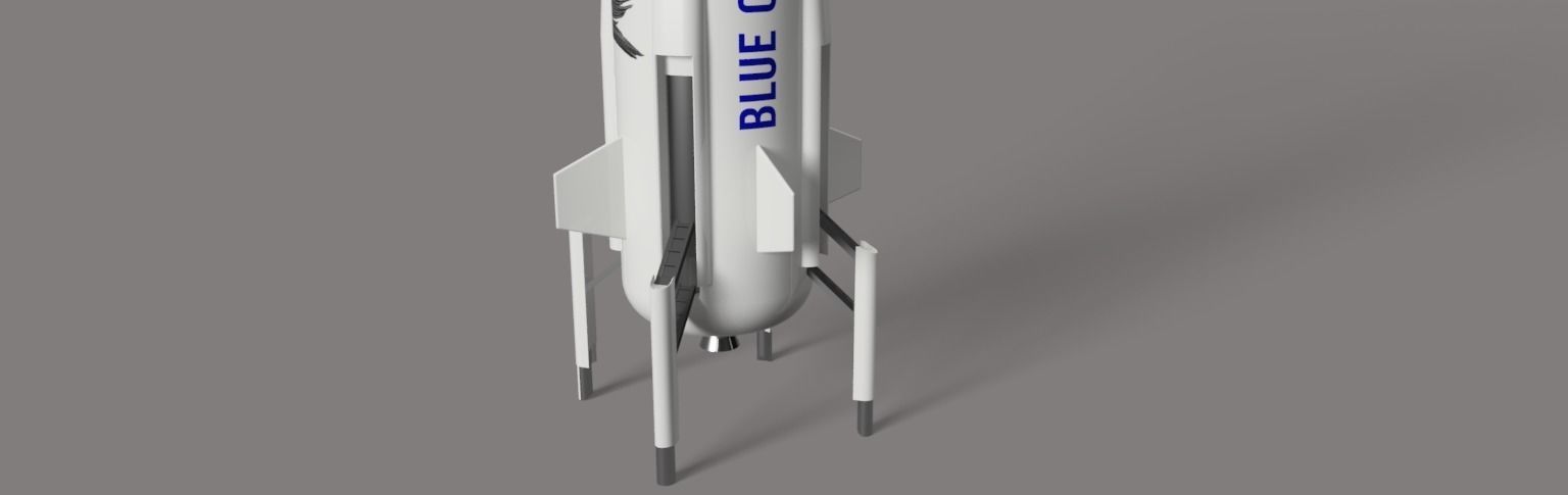 New Shepard model-Blue Origin Free 3D model_1