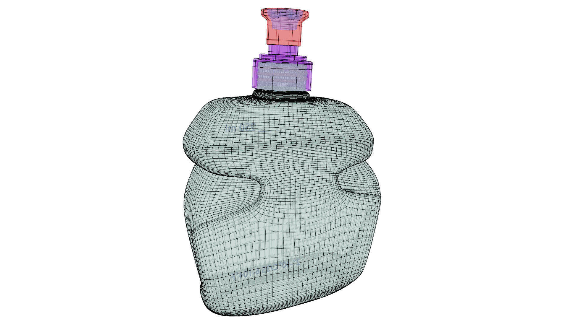Hydration flask 3D model_16