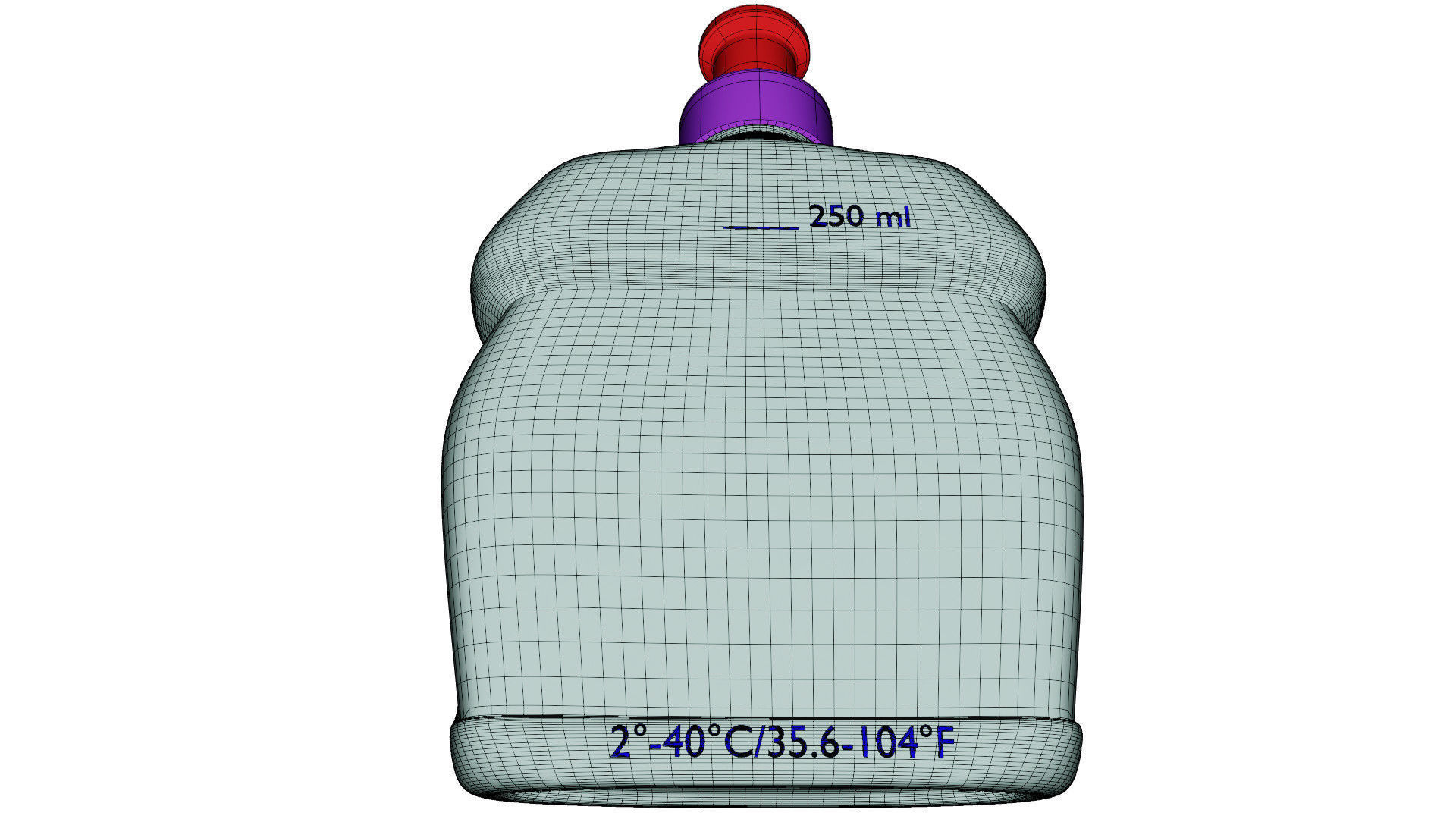 Hydration flask 3D model_10