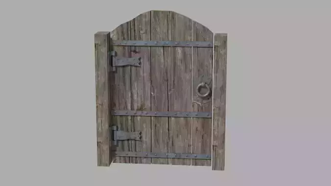 wooden old door