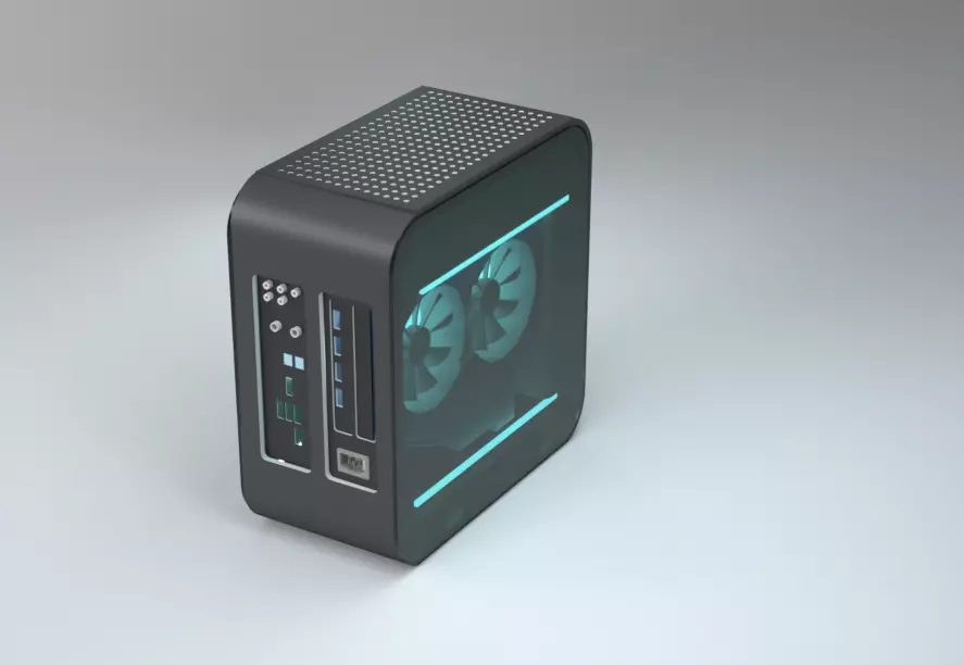 Computer case 3D model