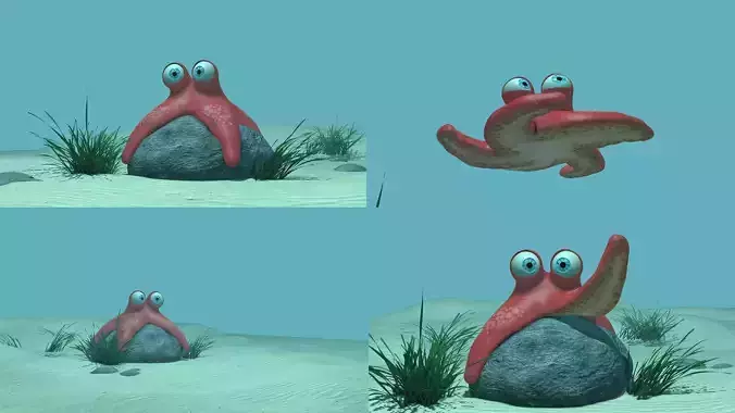 Starfish Rigged Character