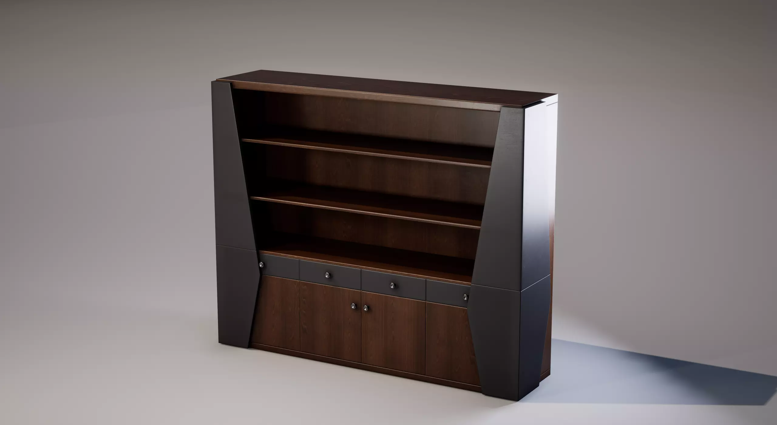 Shelf 02 Low-poly 3D model_0