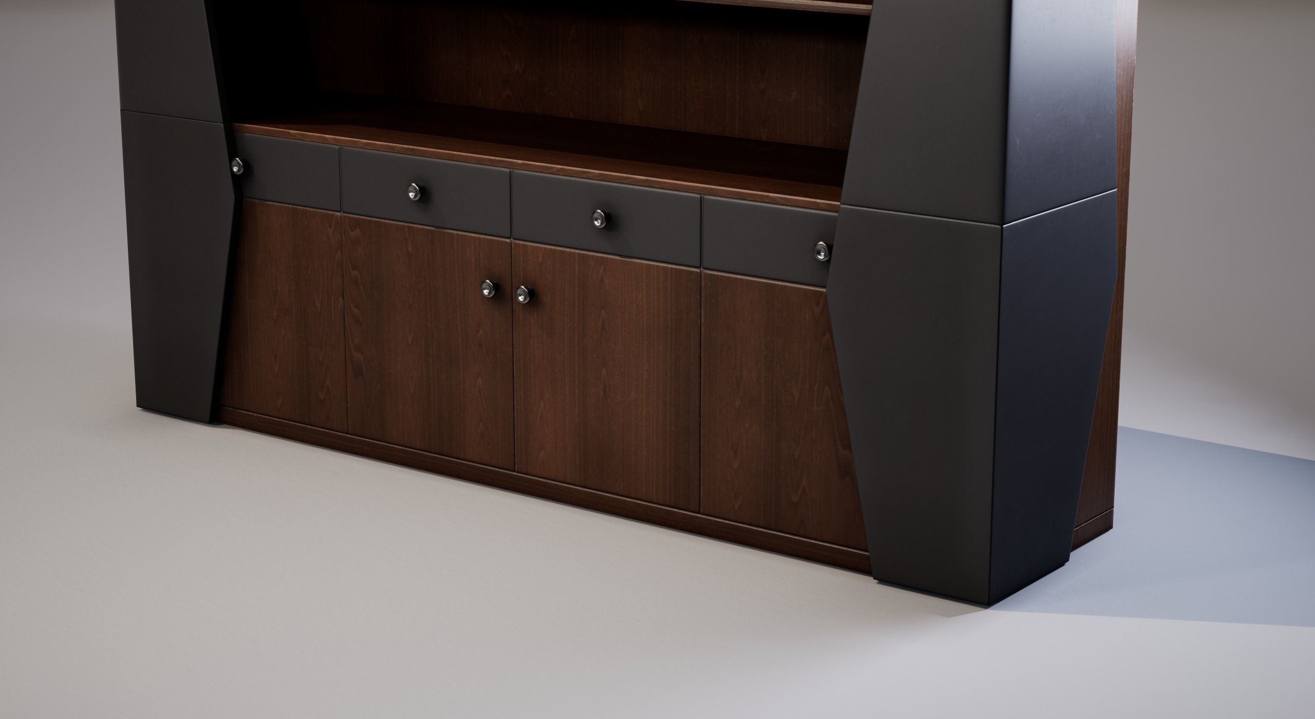 Shelf 02 Low-poly 3D model_8