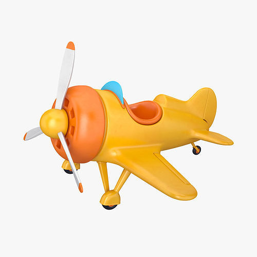 Cartoon plane 3D model