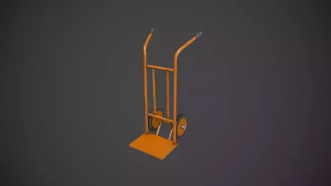 Orange Sack Truck