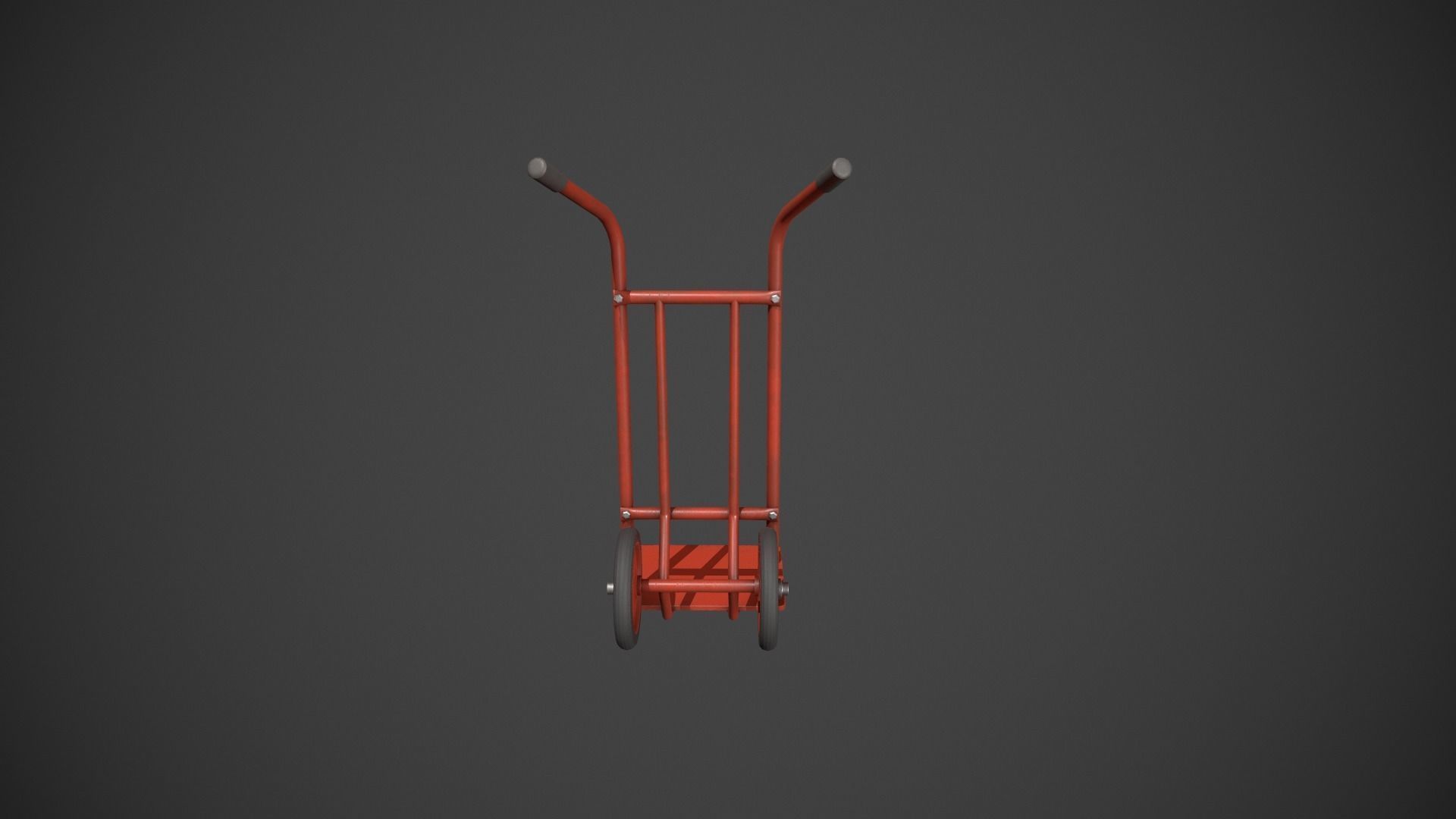 Red Sack Truck Low-poly 3D model_15
