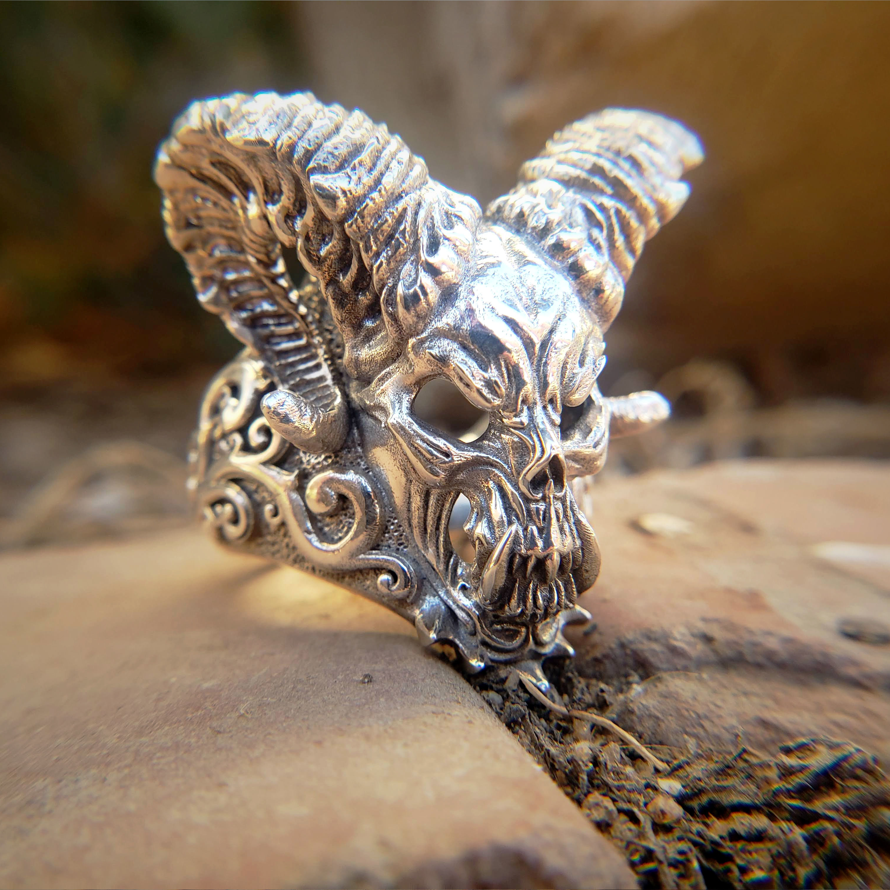 Ram Skull Demon  3D print model_7