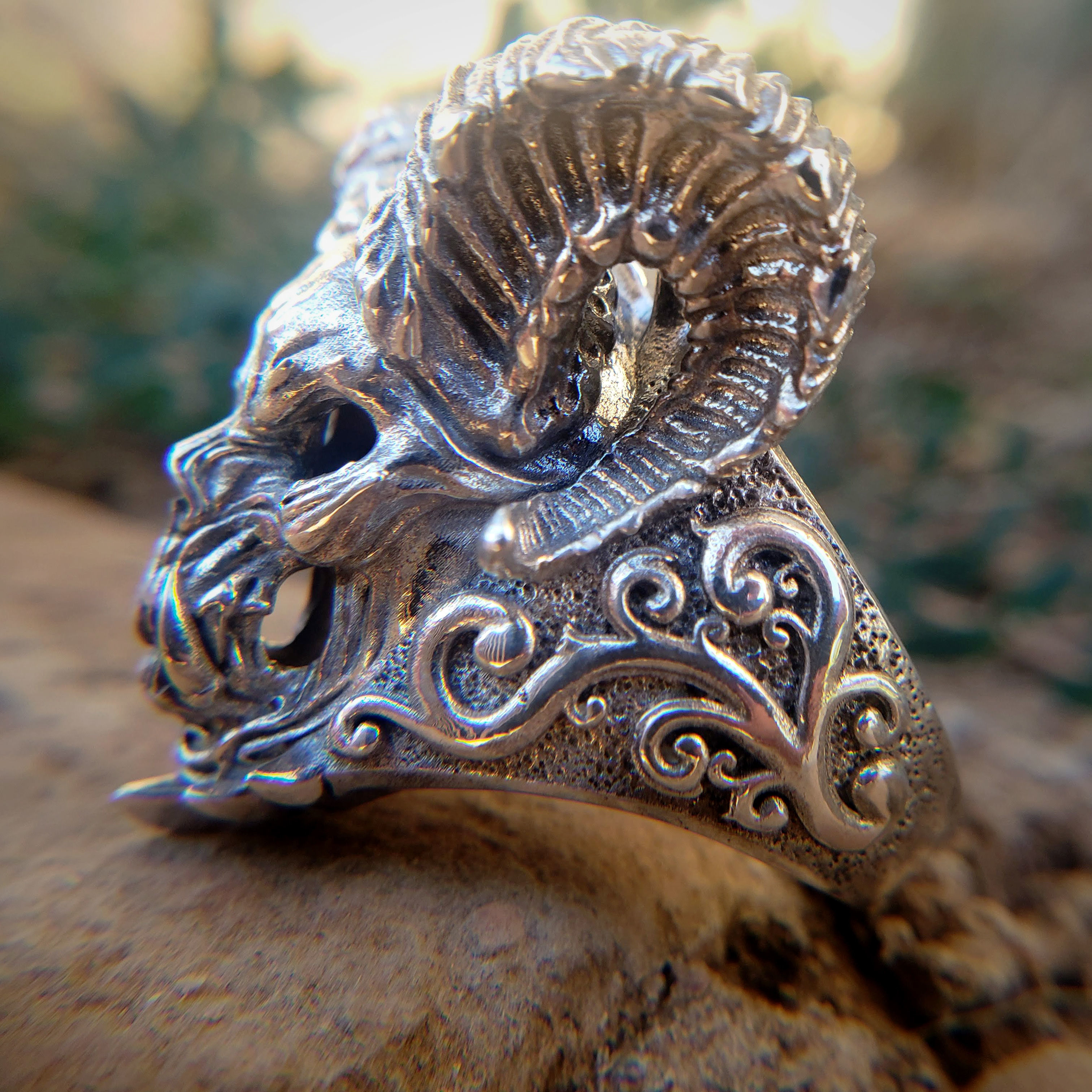 Ram Skull Demon  3D print model_8