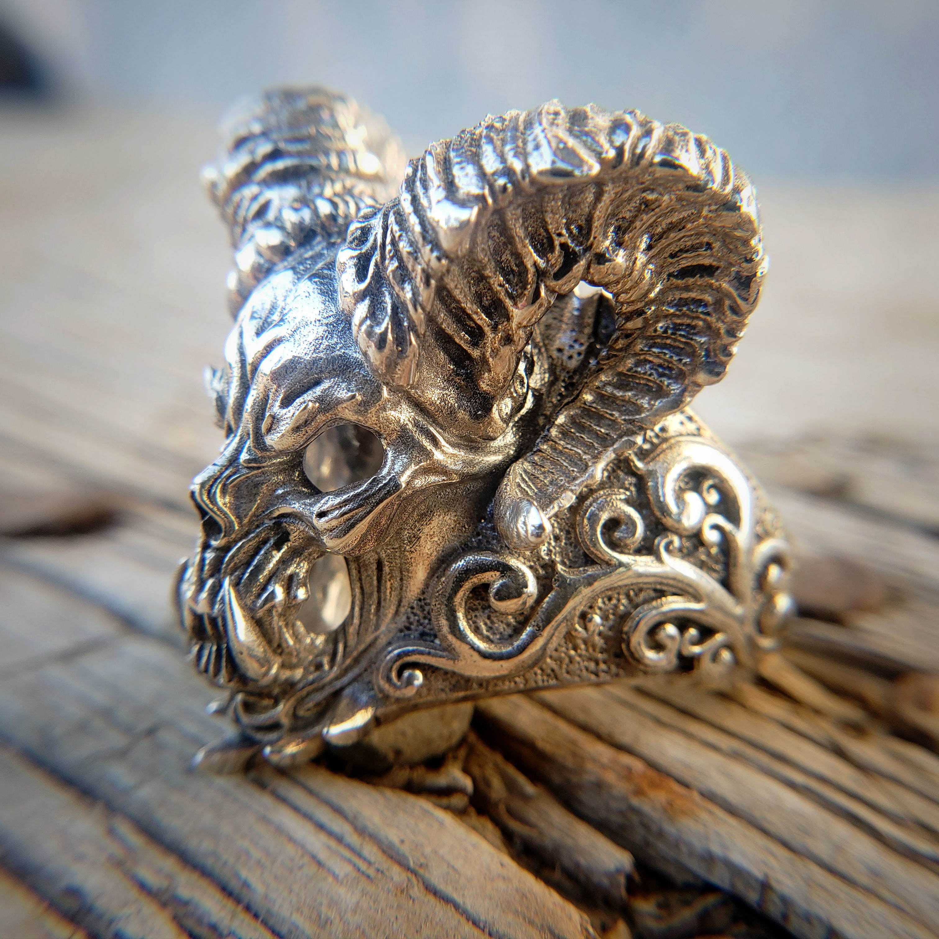 Ram Skull Demon  3D print model_6